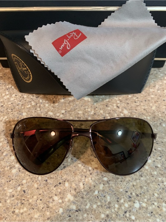 Ray-Ban Other - Ray-Ban Men’s Brown Lens Aviator Sunglasses with Dark Brown Frame